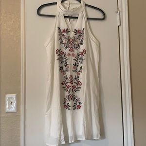 White embroidered dress